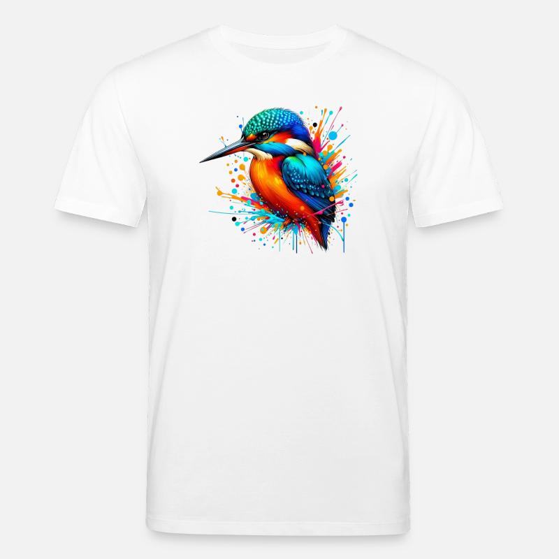Eisvogel - Stanley/Stella Unisex Bio-T-Shirt CREATOR  - Weiß