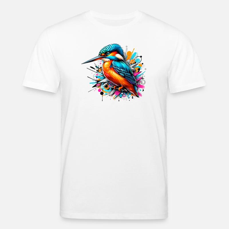 Eisvogel - Stanley/Stella Unisex Bio-T-Shirt CREATOR  - Weiß