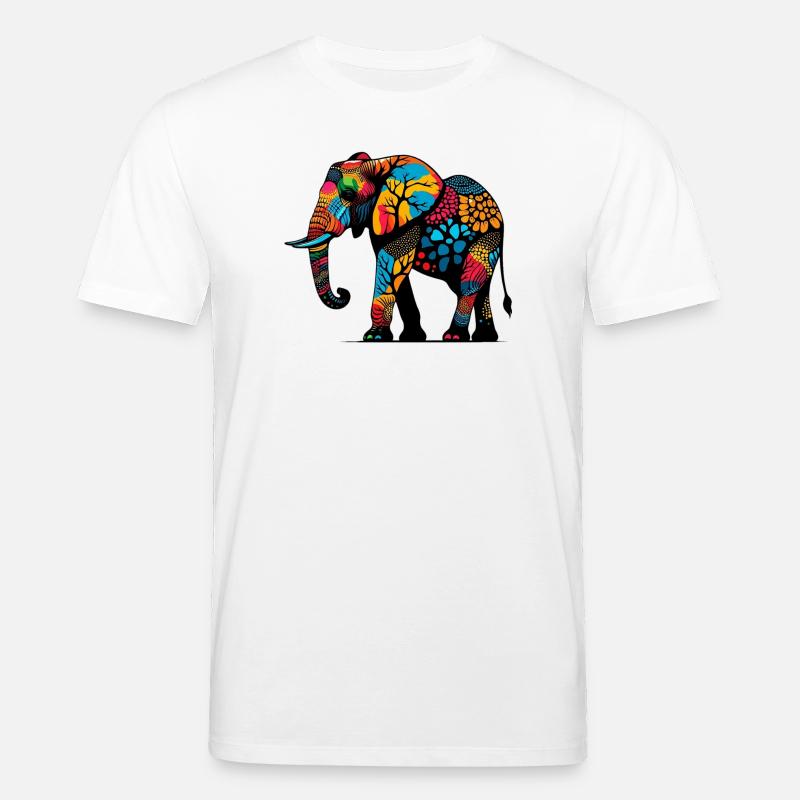 Elefant - Stanley/Stella Unisex Bio-T-Shirt CREATOR  - Weiß