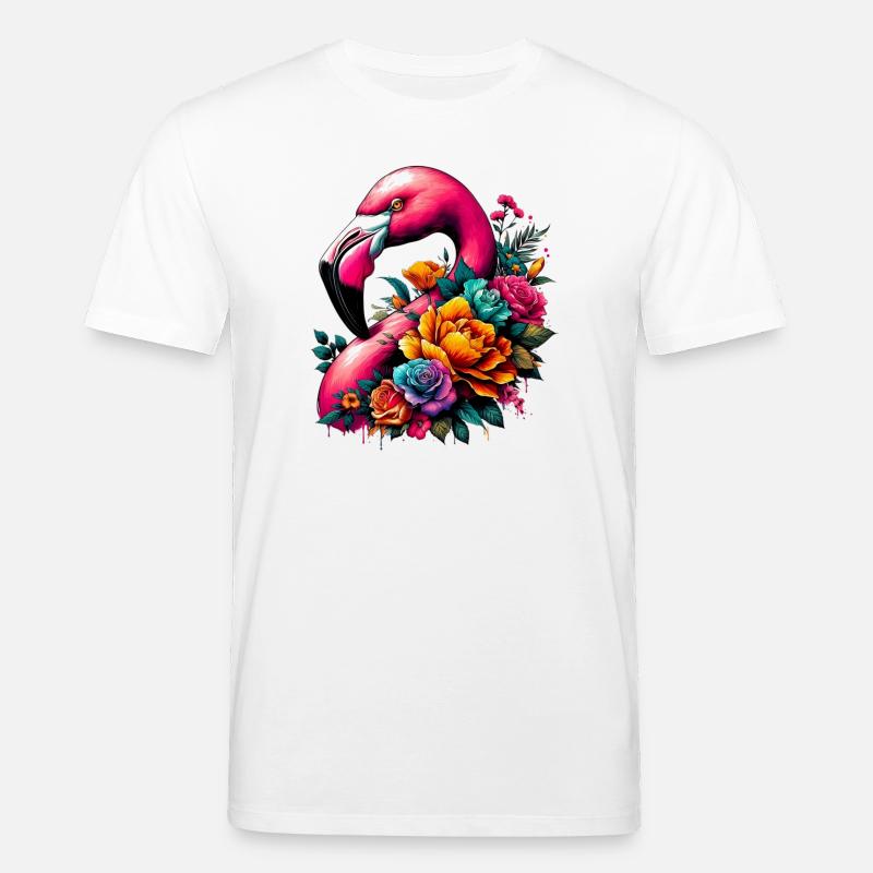 Flamingo - Stanley/Stella Unisex Bio-T-Shirt CREATOR  - Weiß