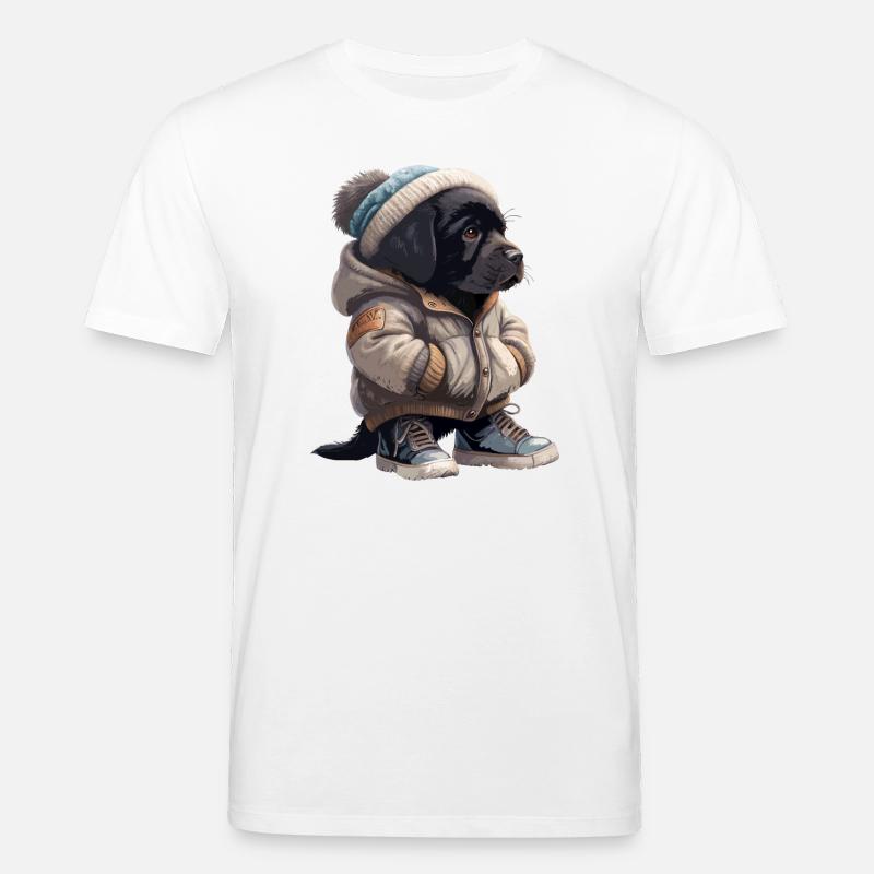 Labrador Retriever Winter Outfit - Stanley/Stella Unisex Bio-T-Shirt CREATOR  - Weiß