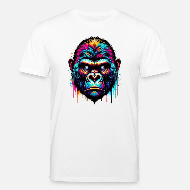 Gorilla - Stanley/Stella Unisex Bio-T-Shirt CREATOR  - Weiß