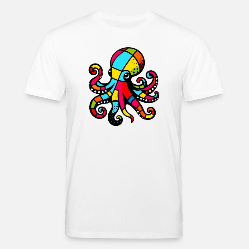 Krake - Stanley/Stella Unisex Bio-T-Shirt CREATOR  - Weiß