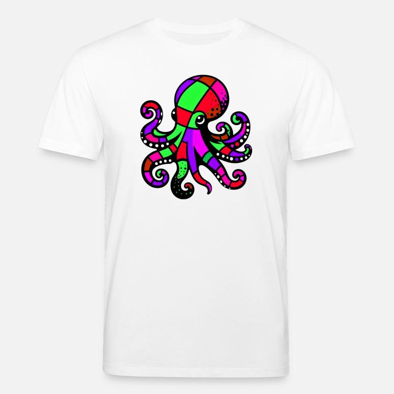 Krake - Stanley/Stella Unisex Bio-T-Shirt CREATOR  - Weiß