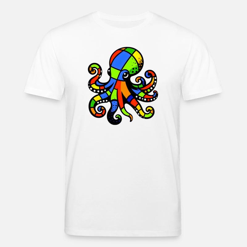 Krake - Stanley/Stella Unisex Bio-T-Shirt CREATOR  - Weiß