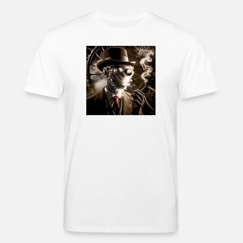 Unsichtbarer Mann Steampunk - Stanley/Stella Unisex Bio-T-Shirt CREATOR  - Weiß