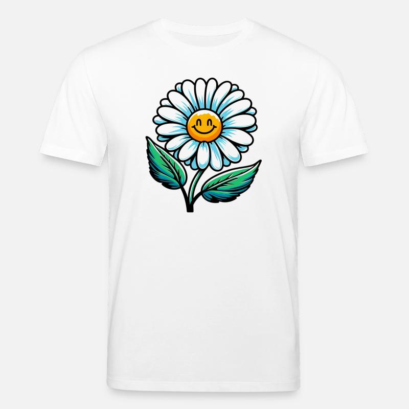 Gänseblümchen - Stanley/Stella Unisex Bio-T-Shirt CREATOR  - Weiß
