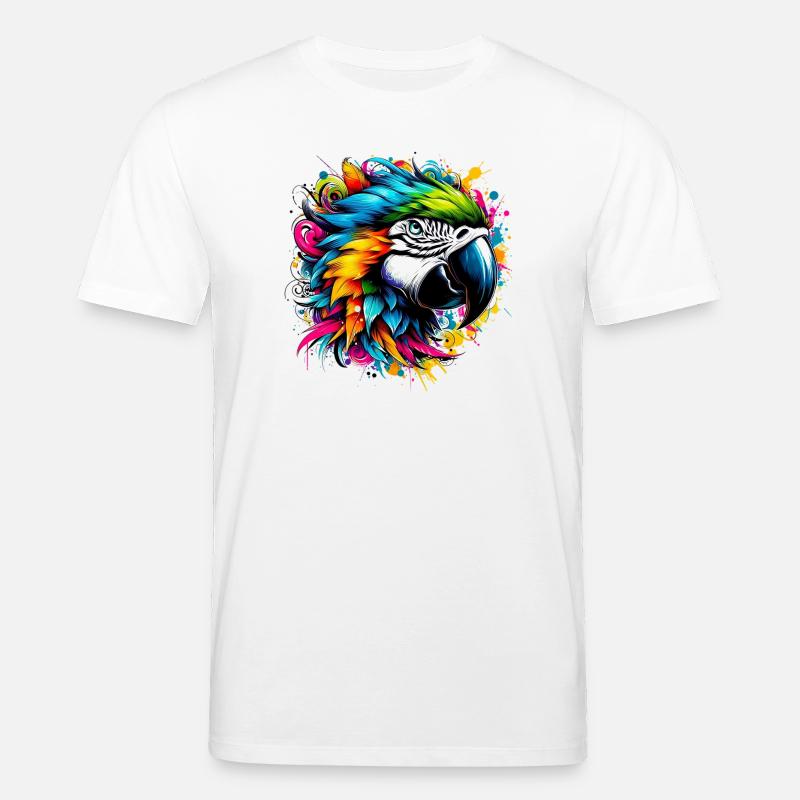 Papagei - Stanley/Stella Unisex Bio-T-Shirt CREATOR  - Weiß