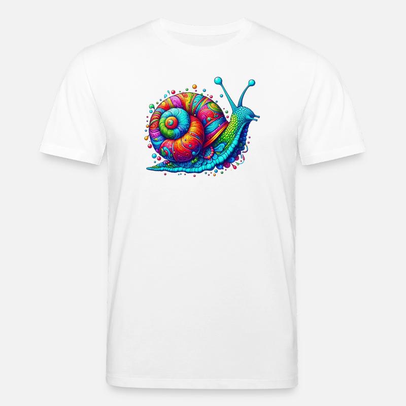 Schnecke - Stanley/Stella Unisex Bio-T-Shirt CREATOR - Weiß
