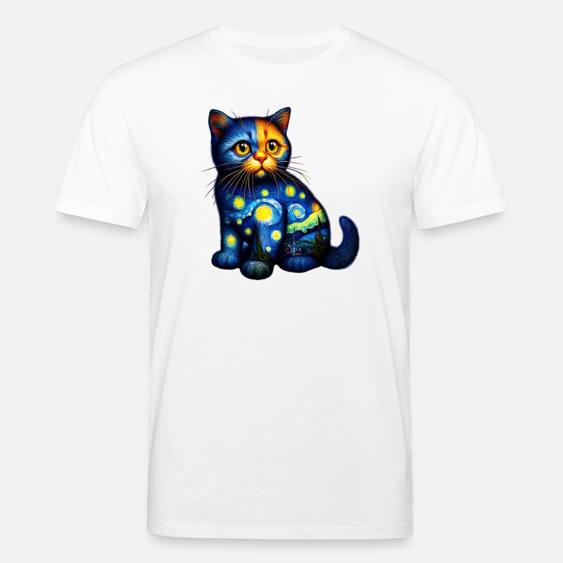 Katze - Stanley/Stella Unisex Bio-T-Shirt CREATOR  - Weiß