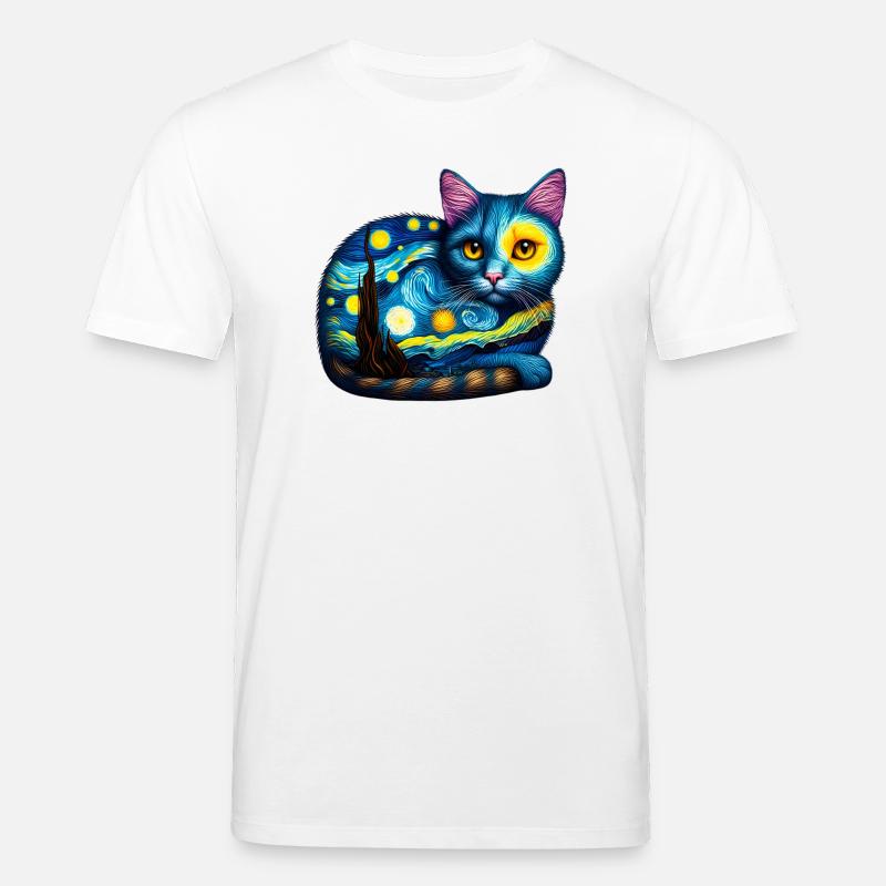Katze - Stanley/Stella Unisex Bio-T-Shirt CREATOR - Weiß