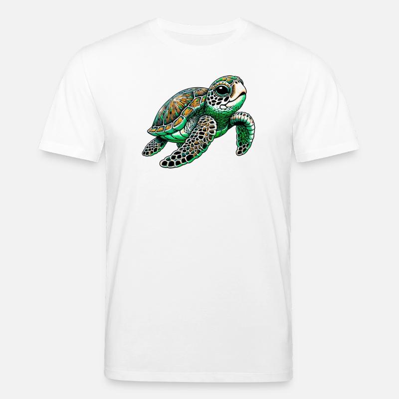 Schildkröte - Stanley/Stella Unisex Bio-T-Shirt CREATOR  - Weiß