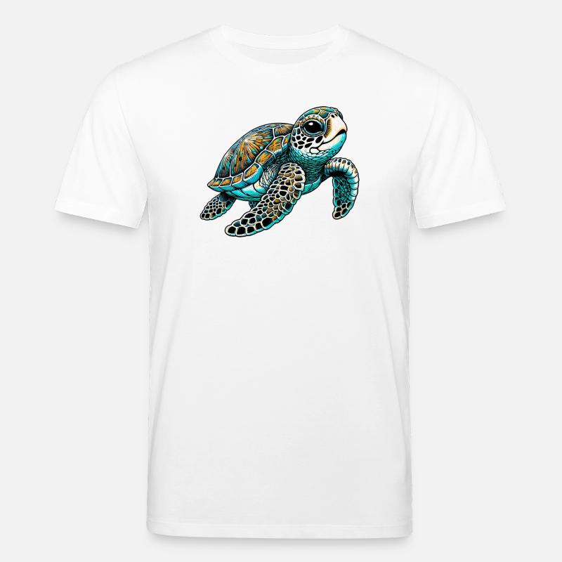 Schildkröte - Stanley/Stella Unisex Bio-T-Shirt CREATOR  - Weiß