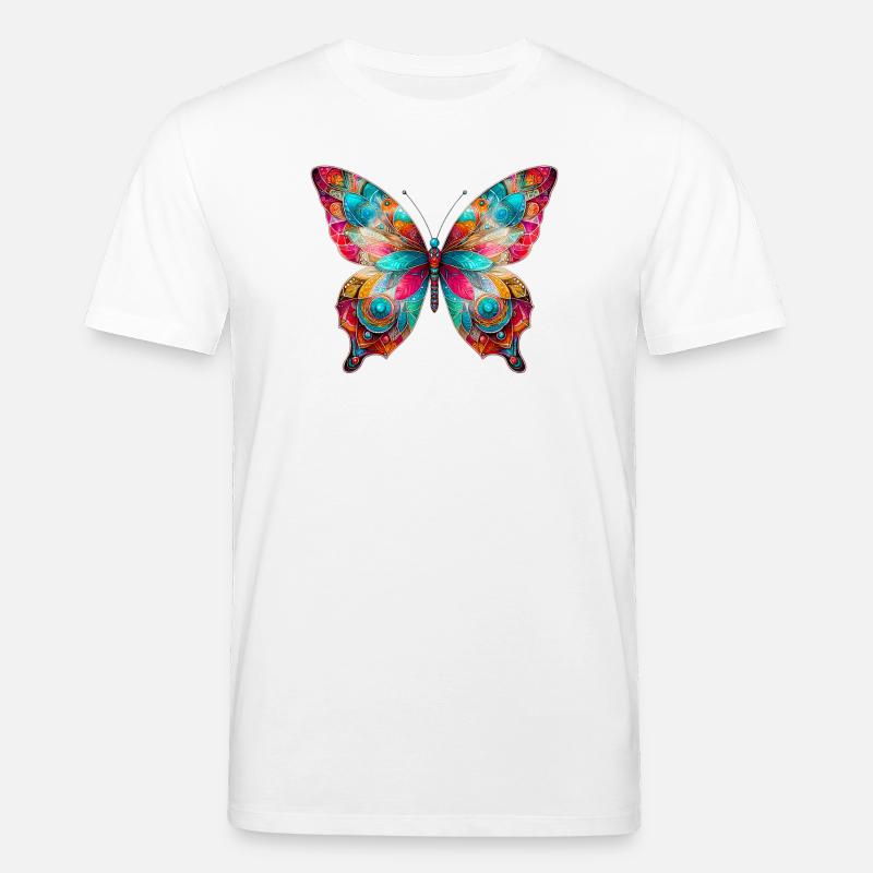 Schmetterling - Stanley/Stella Unisex Bio-T-Shirt CREATOR  - Weiß