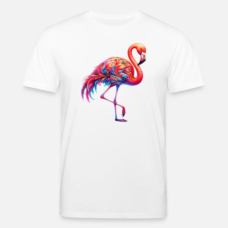 Flamingo - Stanley/Stella Unisex Bio-T-Shirt CREATOR  - Weiß