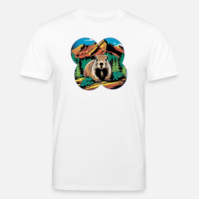 Murmeltier - Stanley/Stella Unisex Bio-T-Shirt CREATOR  - Weiß