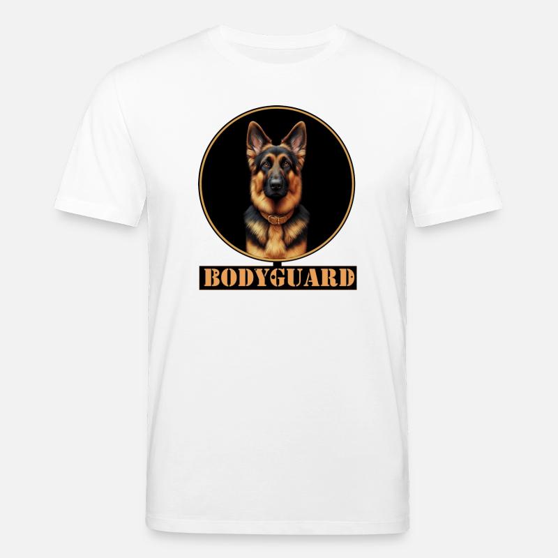 Bodyguard Schäferhund Portrait - Stanley/Stella Unisex Bio-T-Shirt CREATOR  - Weiß