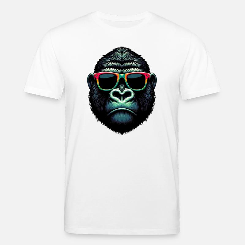 Gorilla - Stanley/Stella Unisex Bio-T-Shirt CREATOR  - Weiß