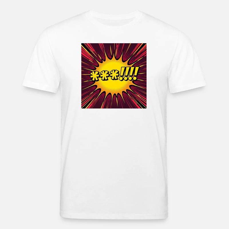 Comic Explosion Gelb-Pop - Stanley/Stella Unisex Bio-T-Shirt CREATOR  - Weiß
