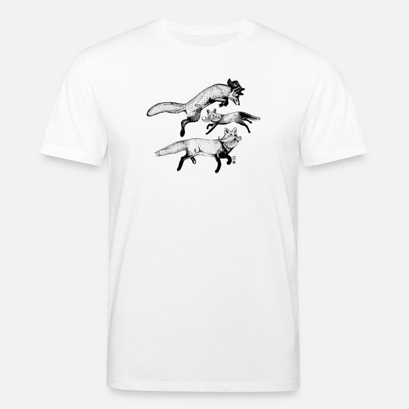Les 3 Renards - T-shirt bio CREATOR Stanley/Stella Unisexe - blanc