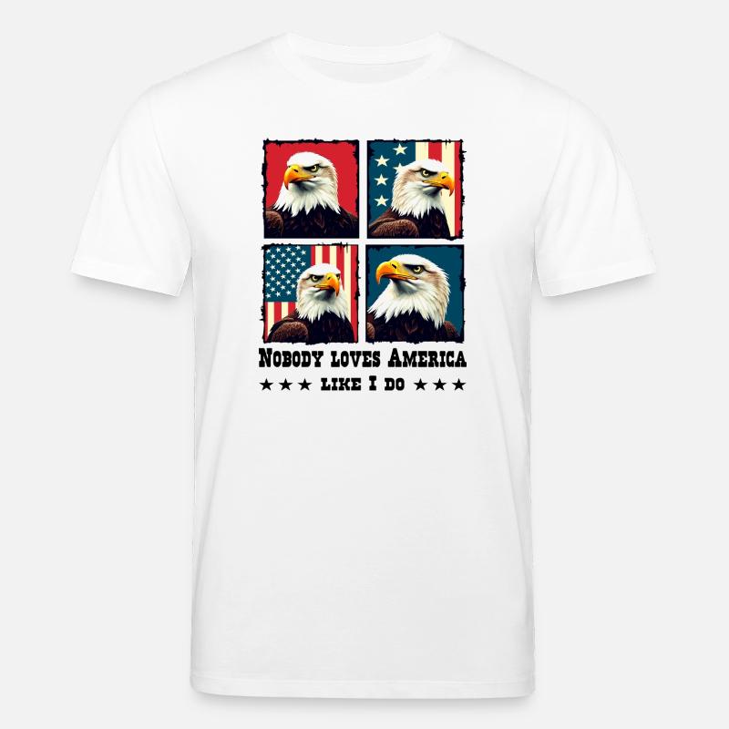Weißkopfseeadler - Stanley/Stella Unisex Bio-T-Shirt CREATOR  - Weiß