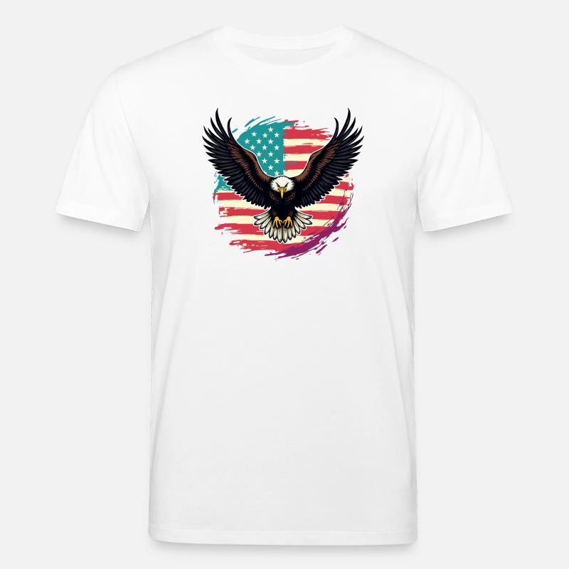 Pygargue à tête blanche - T-shirt bio CREATOR Stanley/Stella Unisexe - blanc