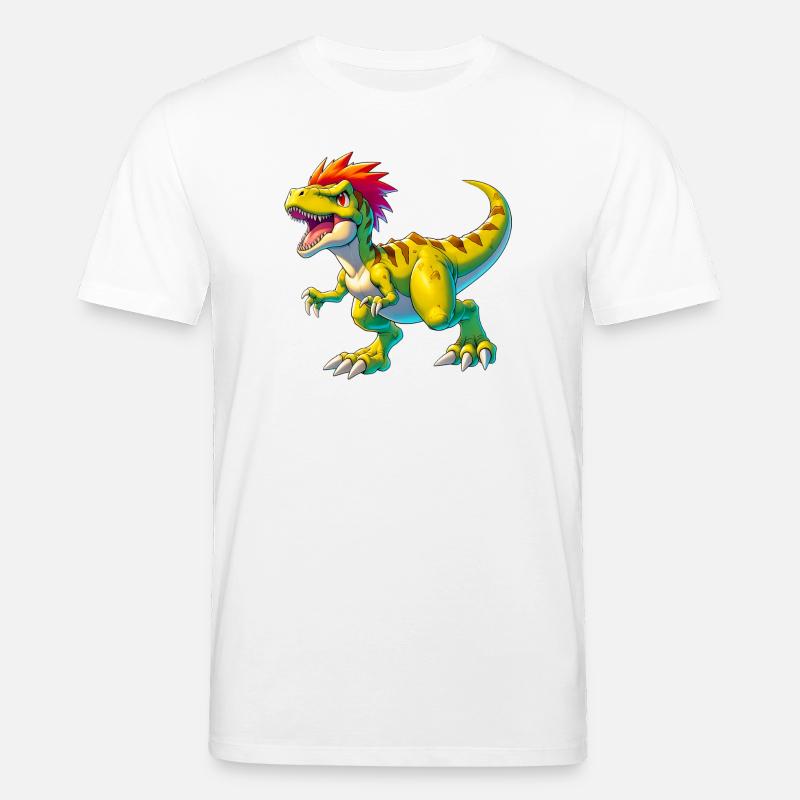 Dinosaurier - Stanley/Stella Unisex Bio-T-Shirt CREATOR  - Weiß