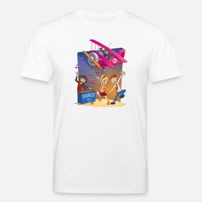 Dance, dance, dance, cheerful image - Stanley/Stella CREATOR Unisex Organic T-Shirt - white