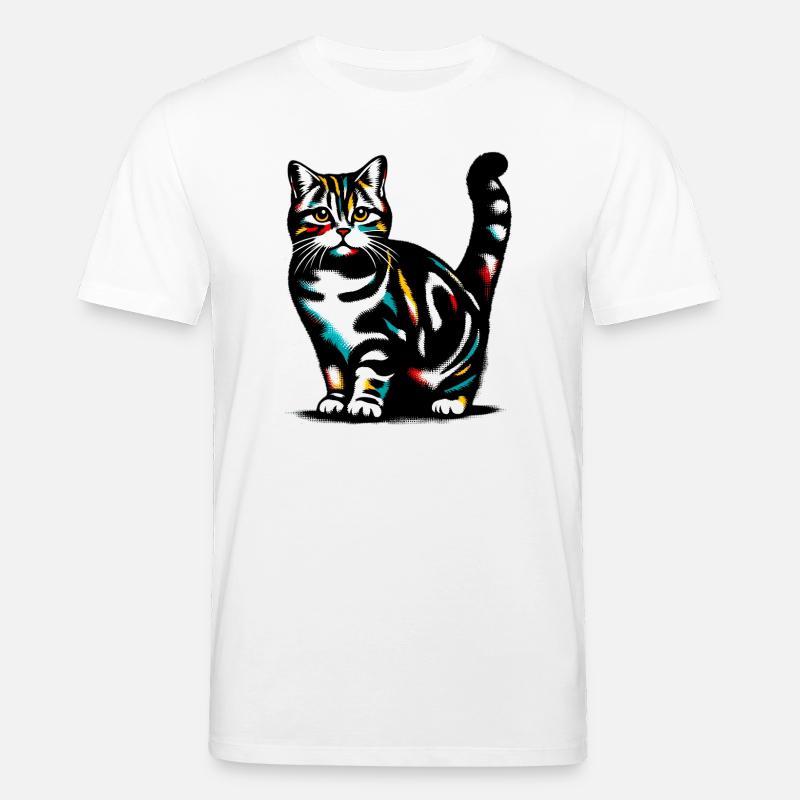 Katze - Stanley/Stella Unisex Bio-T-Shirt CREATOR - Weiß