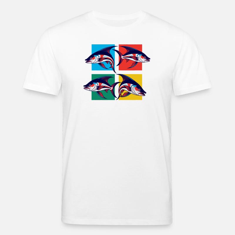 Fische - Stanley/Stella Unisex Bio-T-Shirt CREATOR  - Weiß