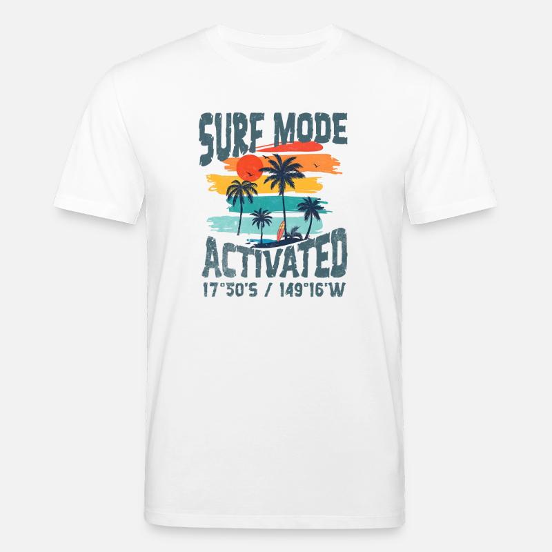 Surf mode activated - T-shirt bio CREATOR Stanley/Stella Unisexe - blanc