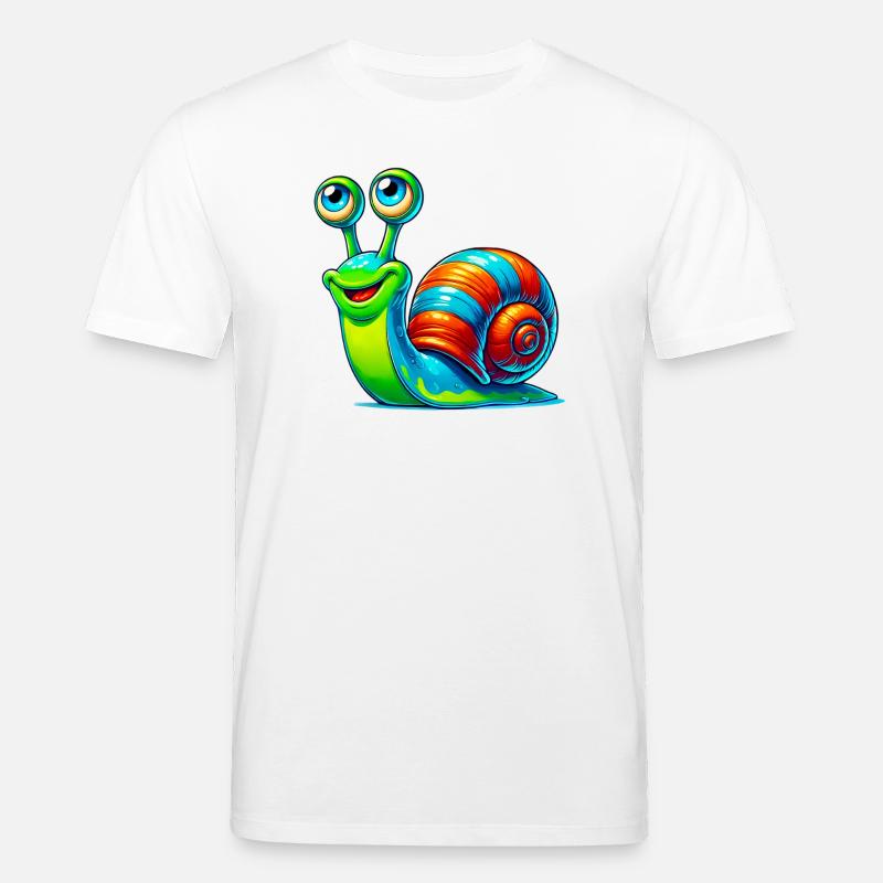 Schnecke - Stanley/Stella Unisex Bio-T-Shirt CREATOR - Weiß