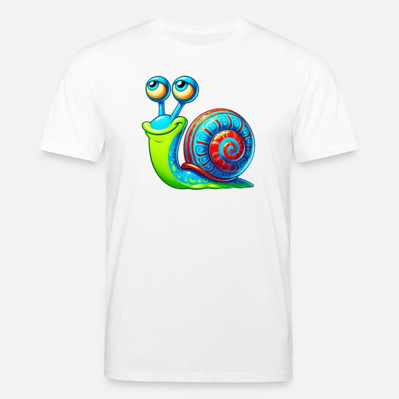 Snail - Stanley/Stella CREATOR Unisex Organic T-Shirt - white