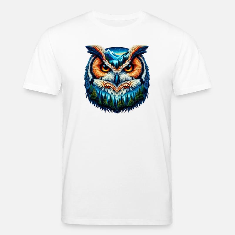 Eule - Stanley/Stella Unisex Bio-T-Shirt CREATOR  - Weiß