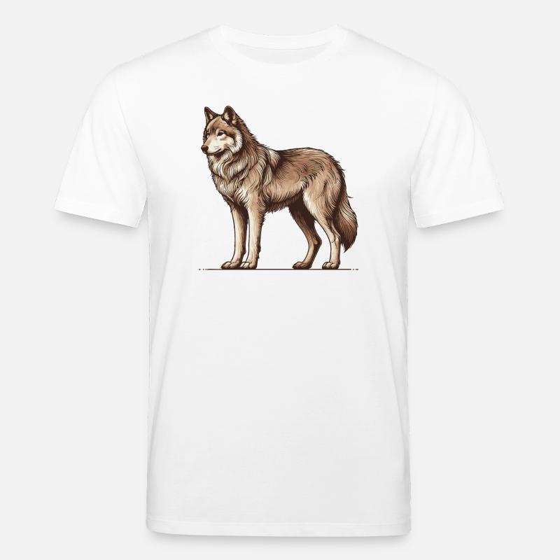 Loup - T-shirt bio CREATOR Stanley/Stella Unisexe - blanc