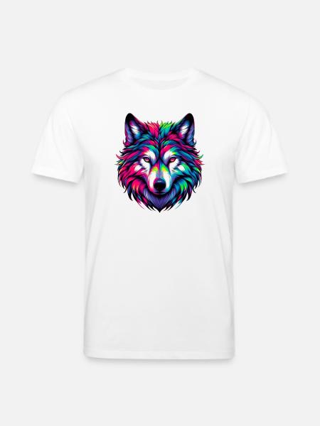 Wolf - Stanley/Stella CREATOR Unisex Organic T-Shirt - white