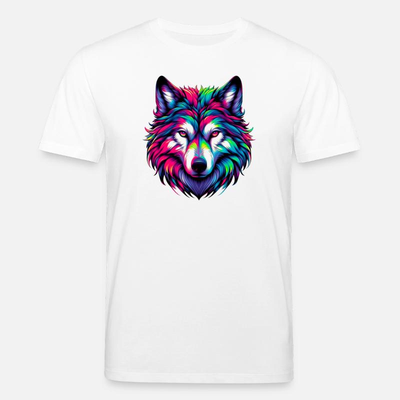 Wolf - Stanley/Stella CREATOR Unisex Organic T-Shirt - white