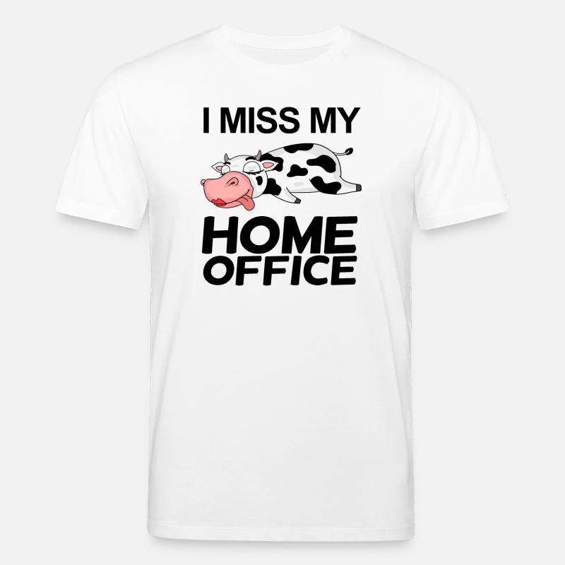 Bureau à domicile Dire drôle - T-shirt bio CREATOR Stanley/Stella Unisexe - blanc