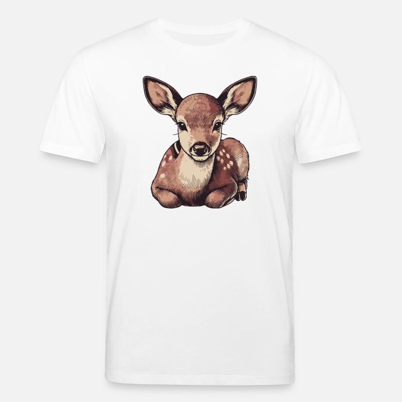 Roe deer - Stanley/Stella CREATOR Unisex Organic T-Shirt - white