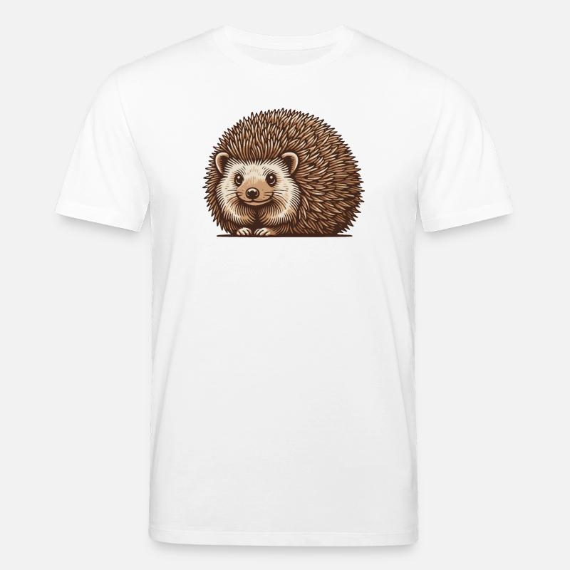 Hérisson - T-shirt bio CREATOR Stanley/Stella Unisexe - blanc