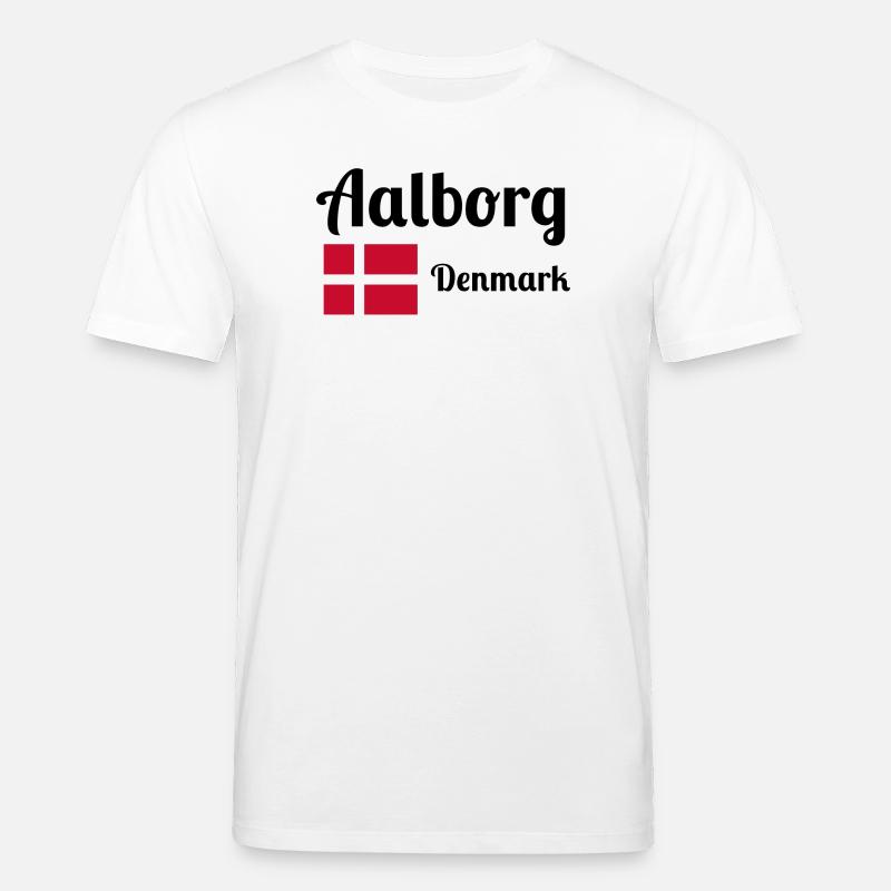 Aalborg, Danemark - Imprimés élégants - T-shirt bio CREATOR Stanley/Stella Unisexe - blanc