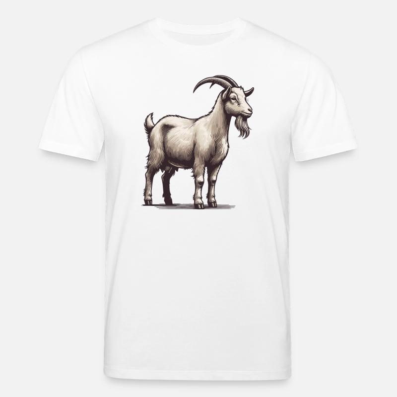 Ziege - Stanley/Stella Unisex Bio-T-Shirt CREATOR  - Weiß