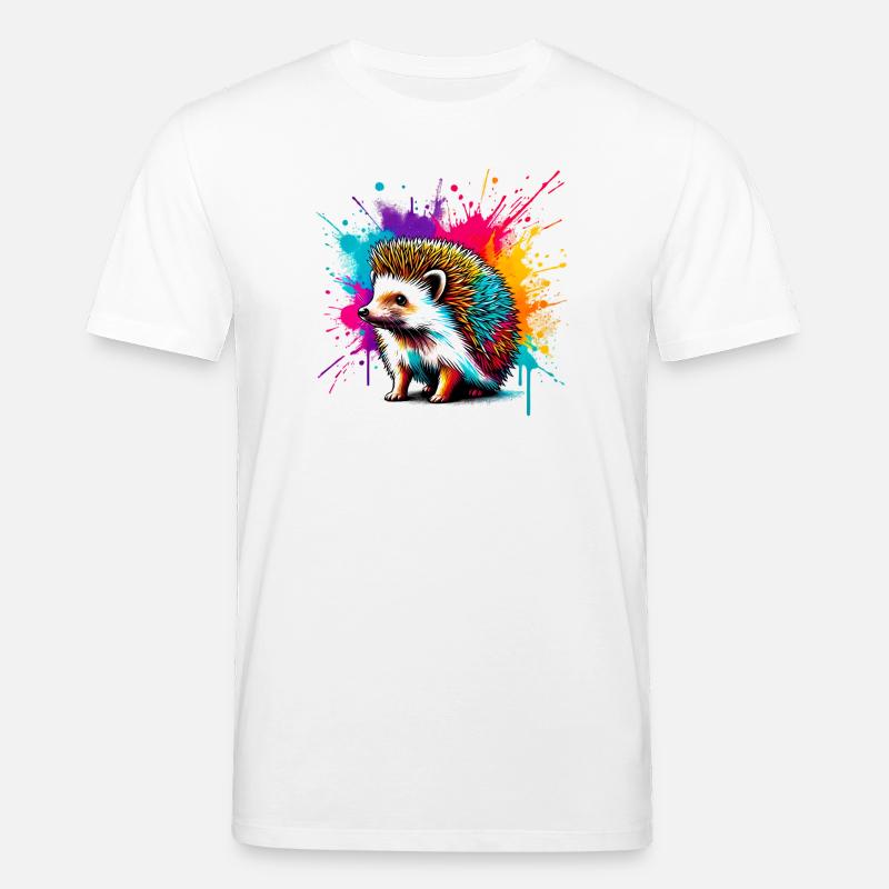 Hérisson - T-shirt bio CREATOR Stanley/Stella Unisexe - blanc