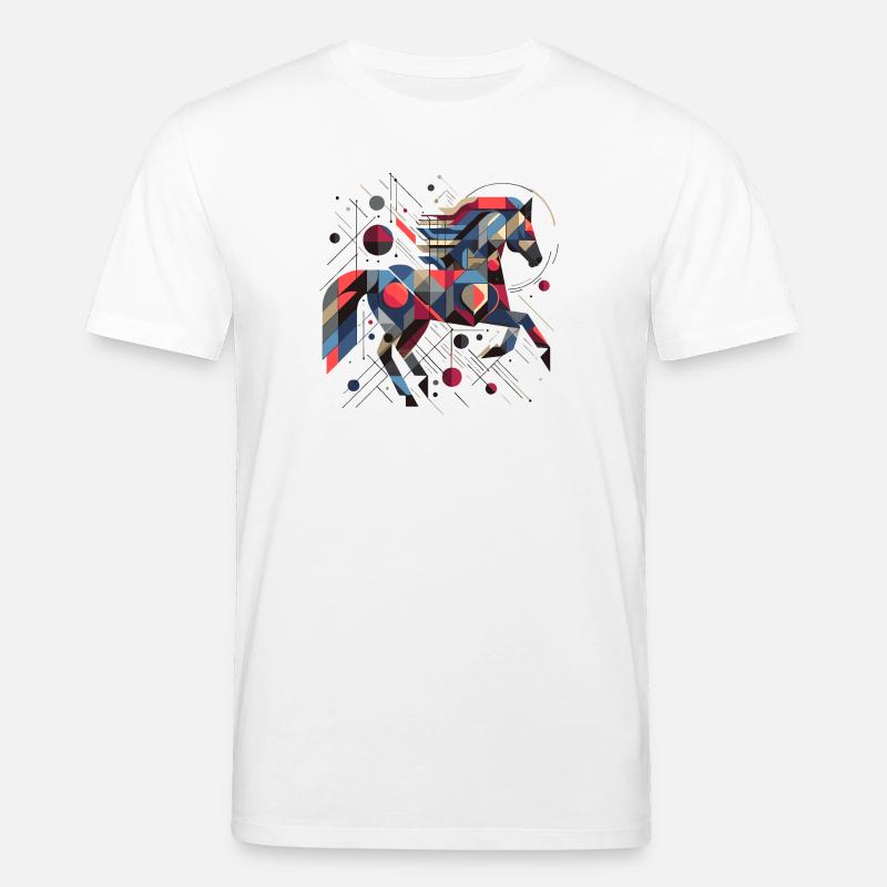 Abstraktes Tier Pferd 2 - Stanley/Stella Unisex Bio-T-Shirt CREATOR  - Weiß