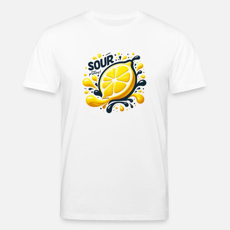 Zitrone Spritz-Splash - Stanley/Stella Unisex Bio-T-Shirt CREATOR  - Weiß