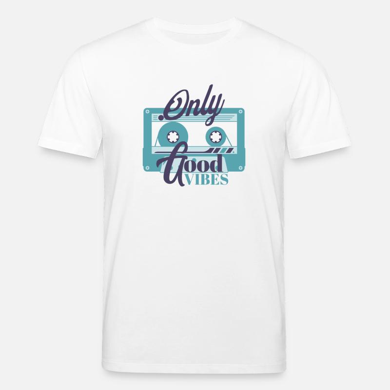 Kassette Retro - Stanley/Stella Unisex Bio-T-Shirt CREATOR  - Weiß