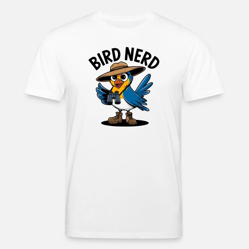Vogel-Nerd-Entdecker - Stanley/Stella Unisex Bio-T-Shirt CREATOR  - Weiß