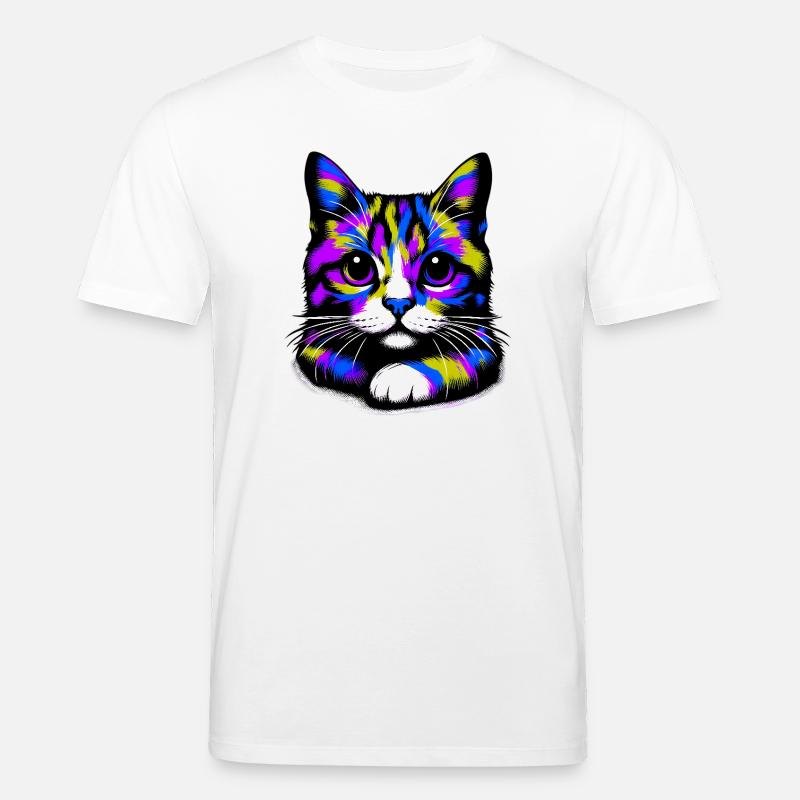 Katze - Stanley/Stella Unisex Bio-T-Shirt CREATOR  - Weiß