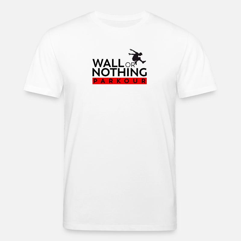 Wall or Nothing - Parkour Shirt - Stanley/Stella Unisex Bio-T-Shirt CREATOR - Weiß