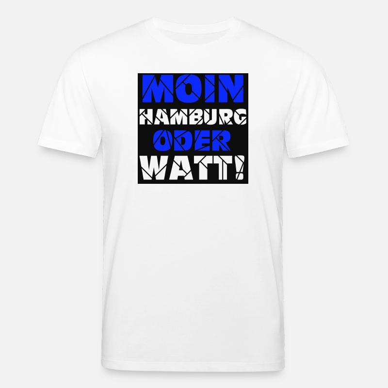Hamburg , Moin oder watt (25) - Stanley/Stella Unisex Bio-T-Shirt CREATOR  - Weiß